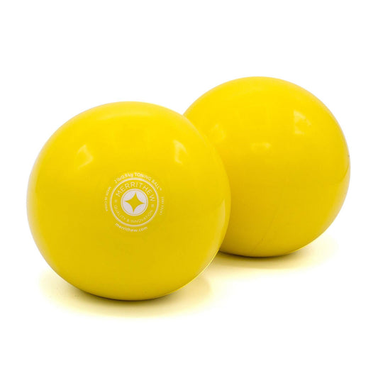 Toning Ball™ Two-Pack - 2 lb / 0.45 kg. - 10cm lemon