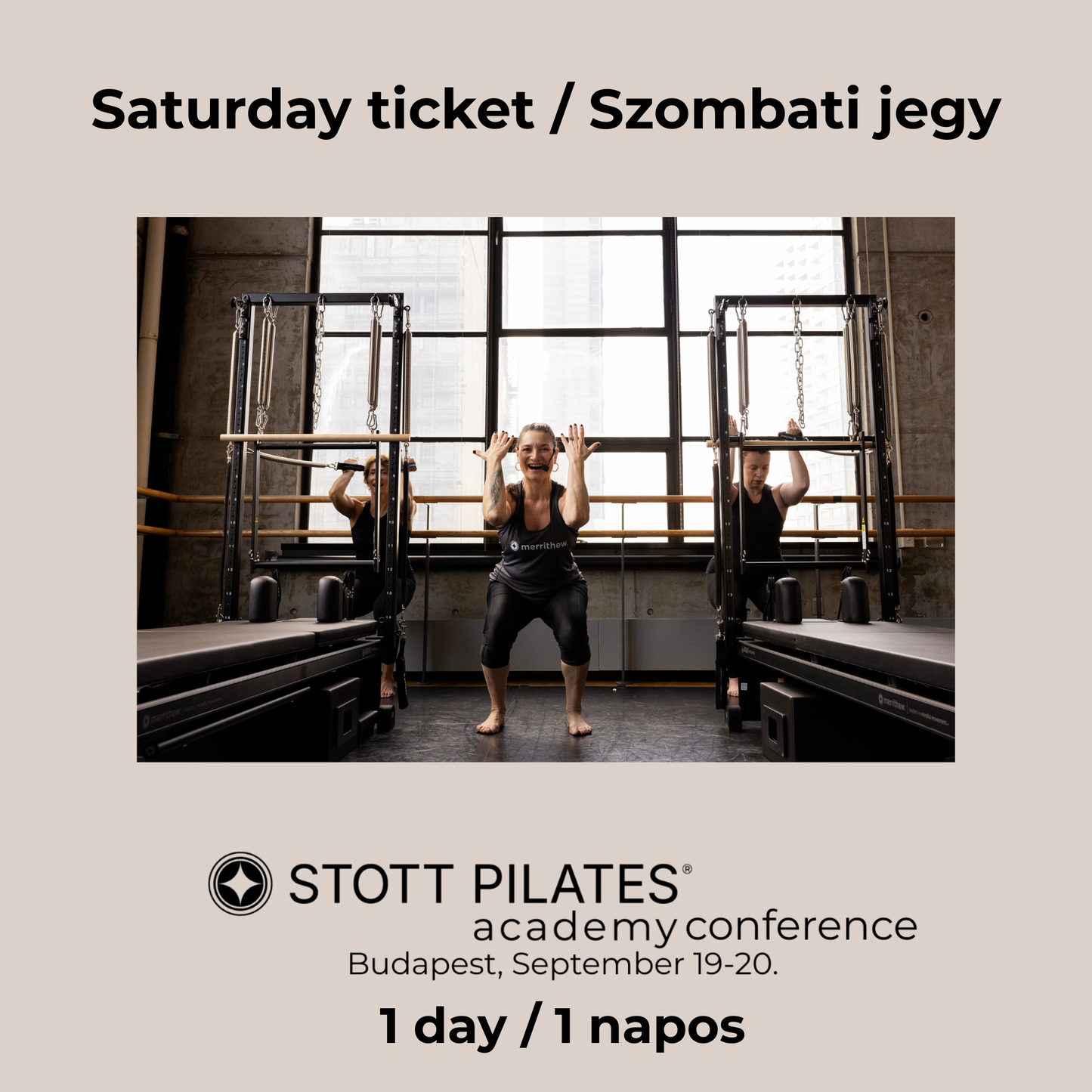 Szombati jegy/Saturday Ticket